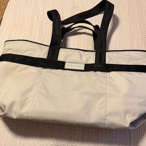 Hunter Black and Cream Tote Bag